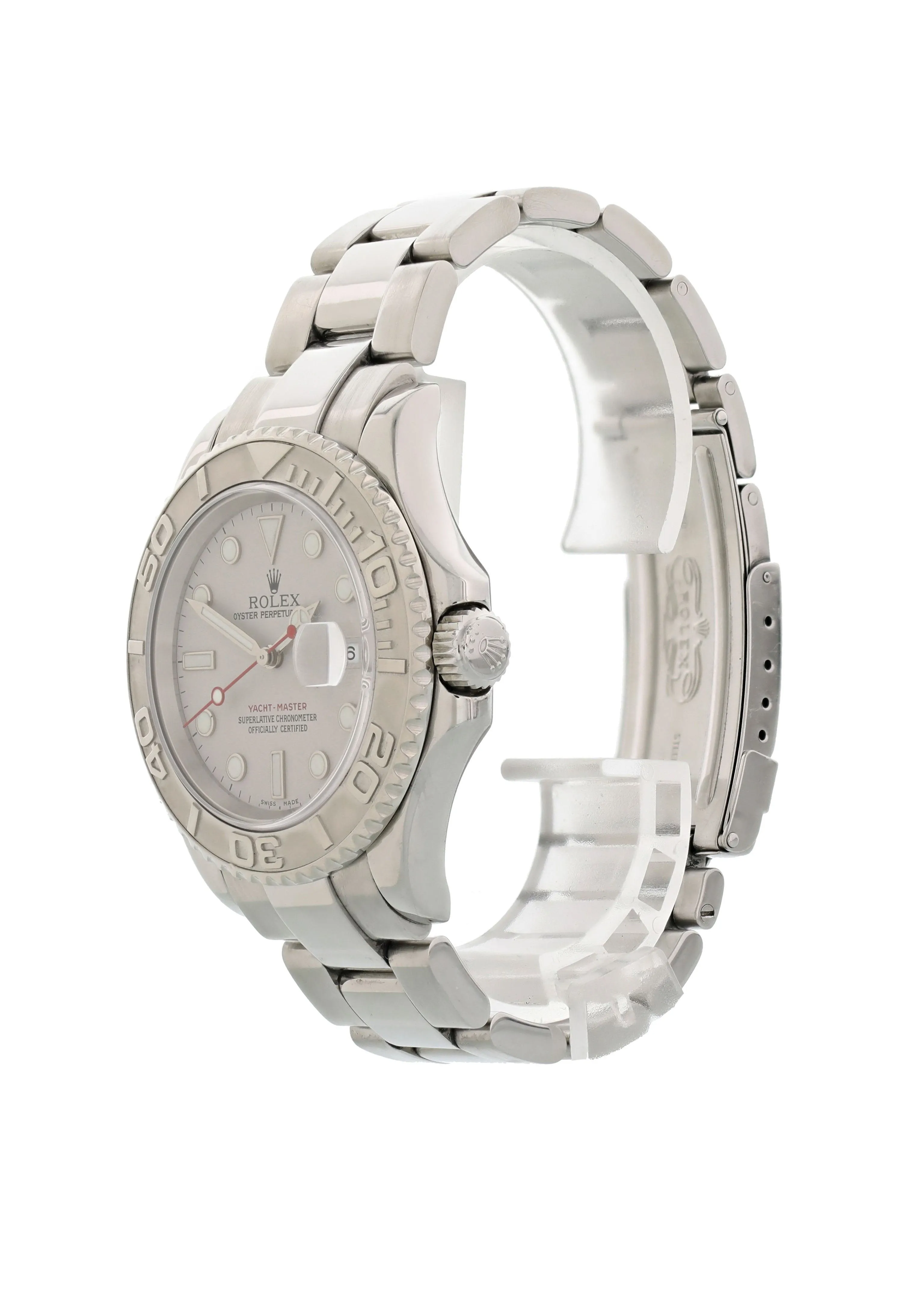 Rolex Yatch-Master 16622 Platinum Bezel Mens Watch