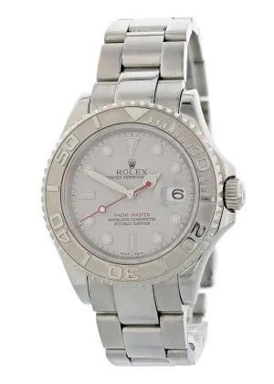 Rolex Yatch-Master 16622 Platinum Bezel Mens Watch