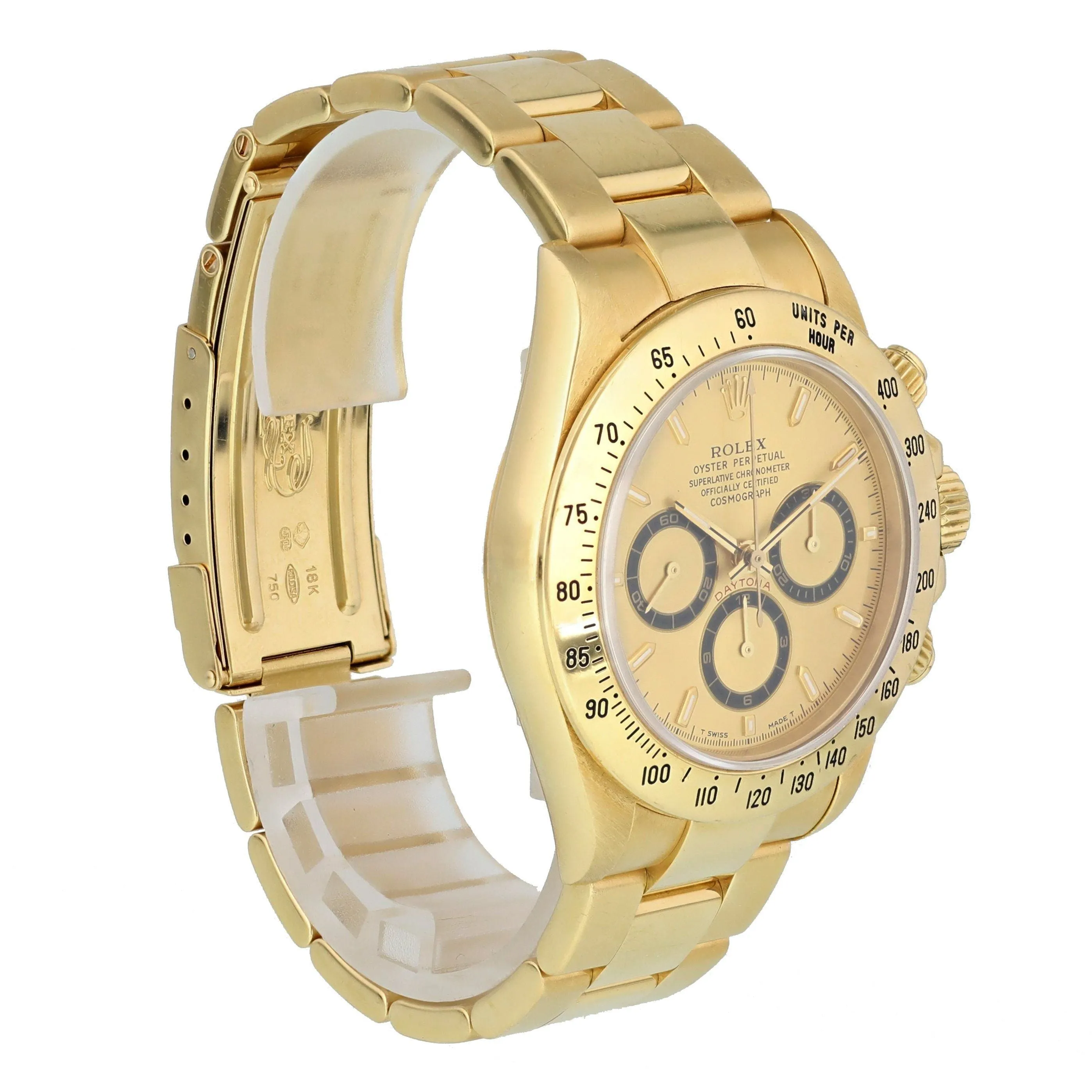 Rolex Zenith Daytona 16528 18K Yellow Gold Mens Watch