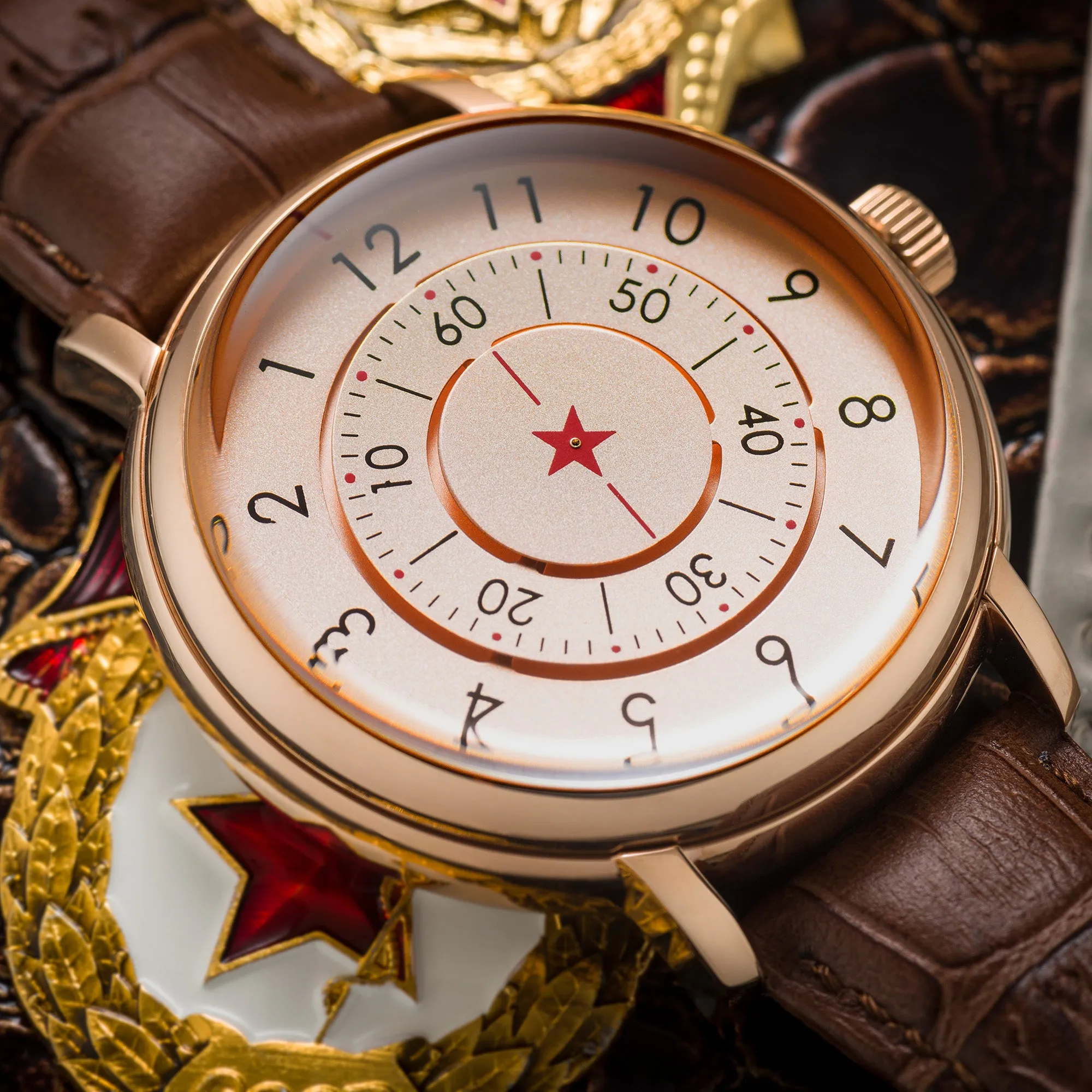 Rose Gold / Brown