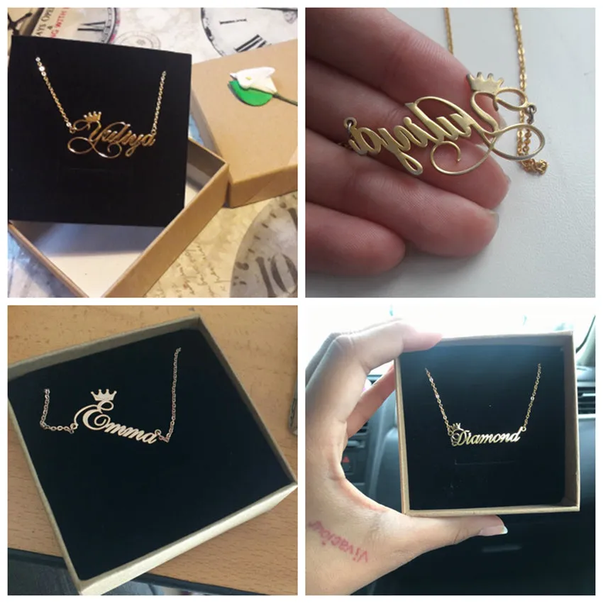 Rose Gold Color Personalized Cursive
