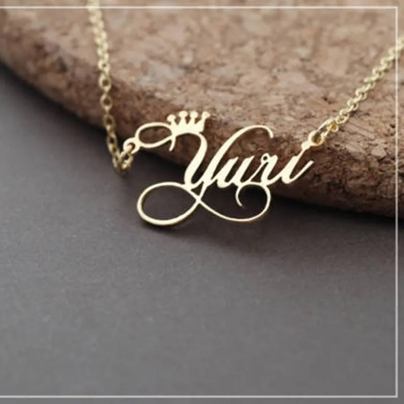 Rose Gold Color Personalized Cursive