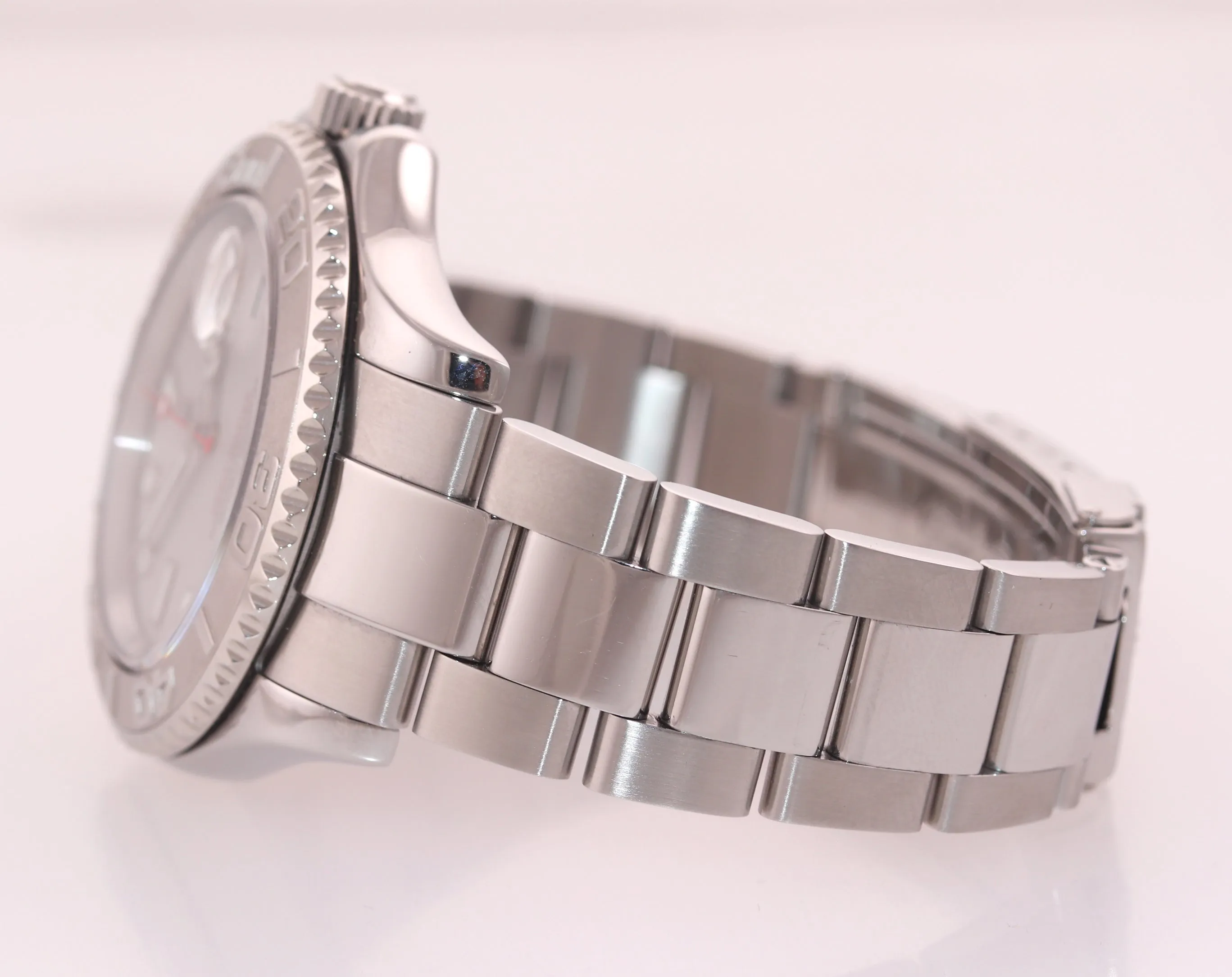 RSC SERVICE 2020 Rolex Yacht-Master 16622 Steel Platinum Bezel Oyster 40mm Watch