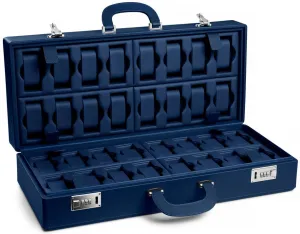 Scatola del Tempo Watch Case Valigetta 32 Blue