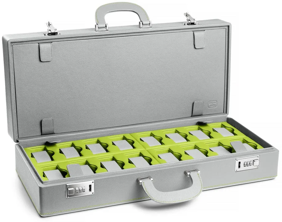 Scatola del Tempo Watch Case Valigetta 32 Grey Green