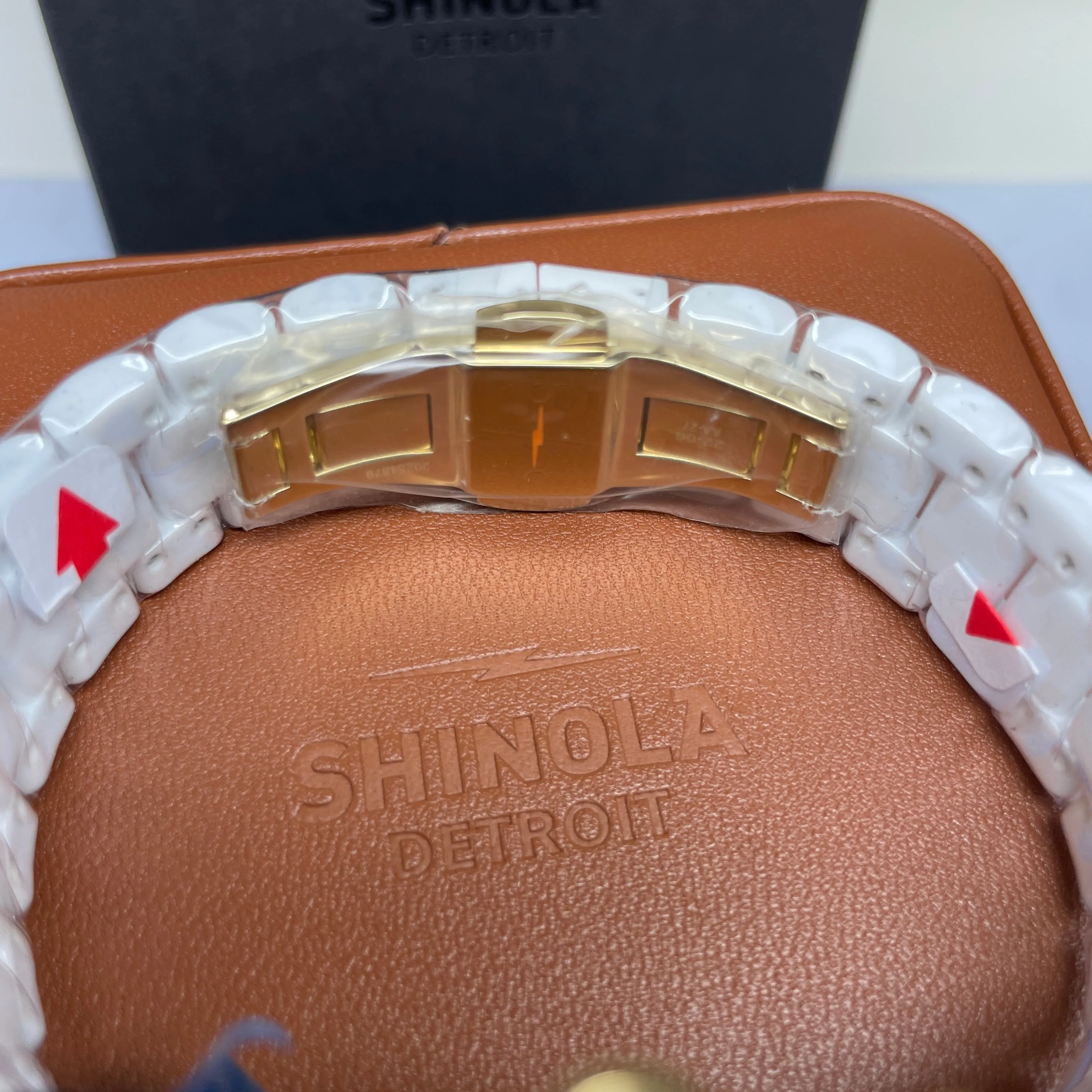 Shinola 40MM Canfield Sports Chronograph White Gold Ceramic Watch 20183152