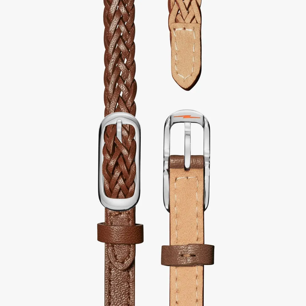 Shinola Birdy 34mm, MOP Whiskey Leather Strap S0120194479