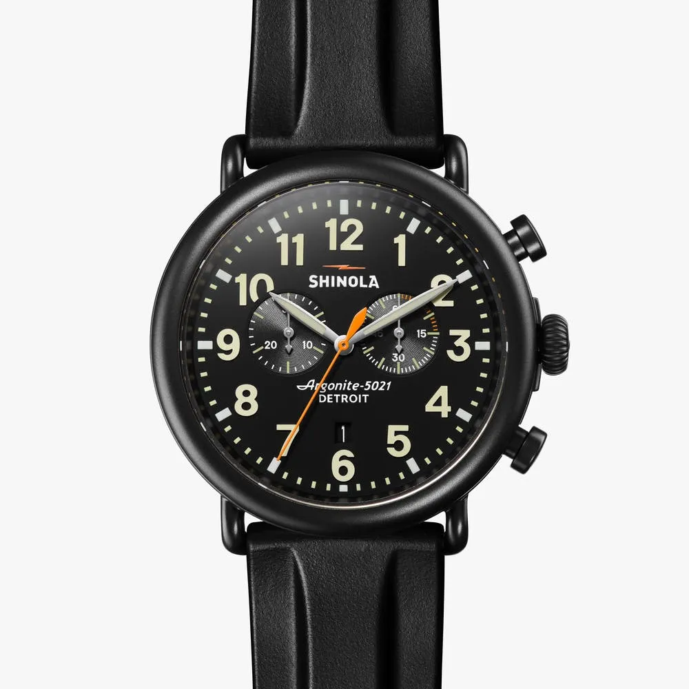 Shinola Runwell 2 Eye  47mm Black S0120223878