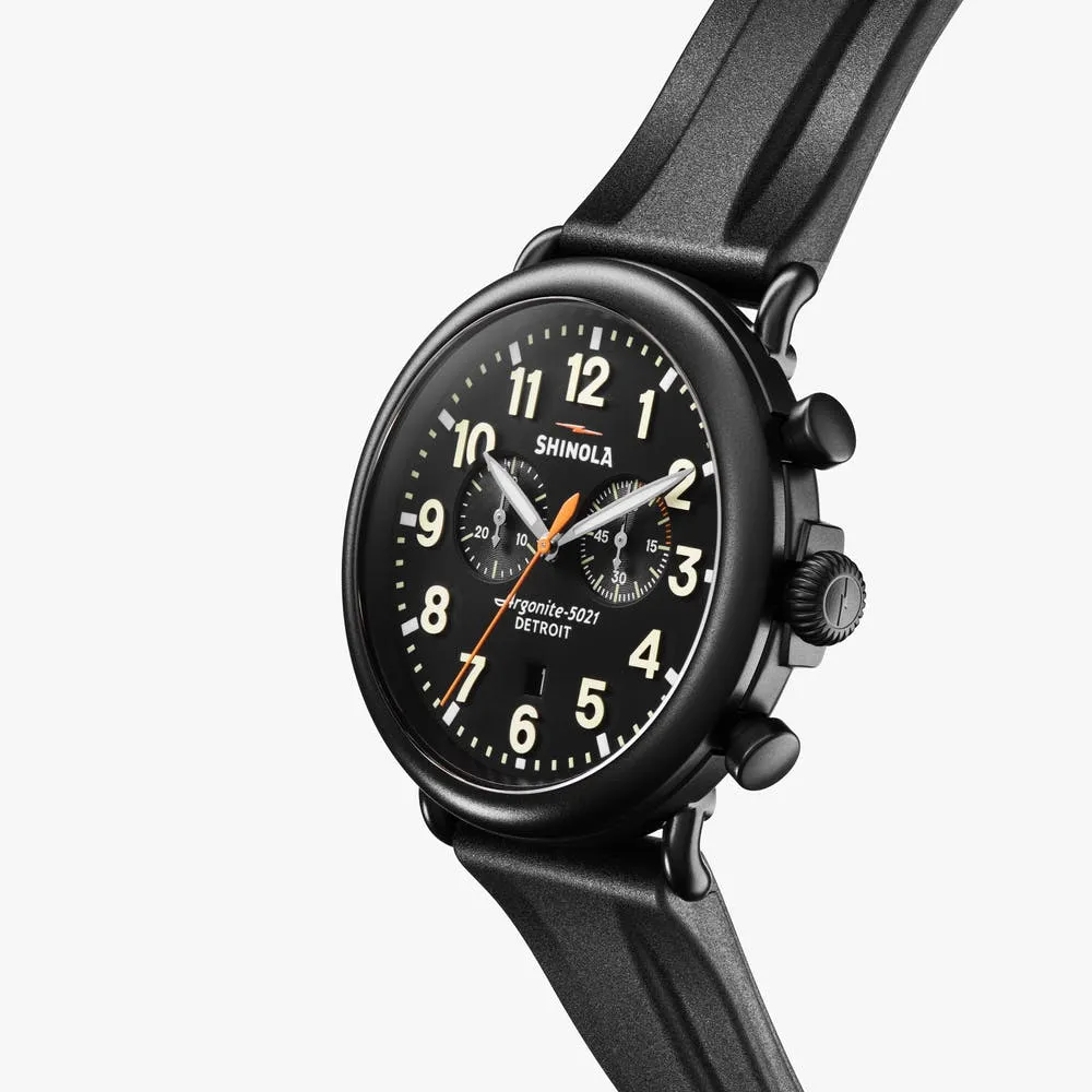 Shinola Runwell 2 Eye  47mm Black S0120223878