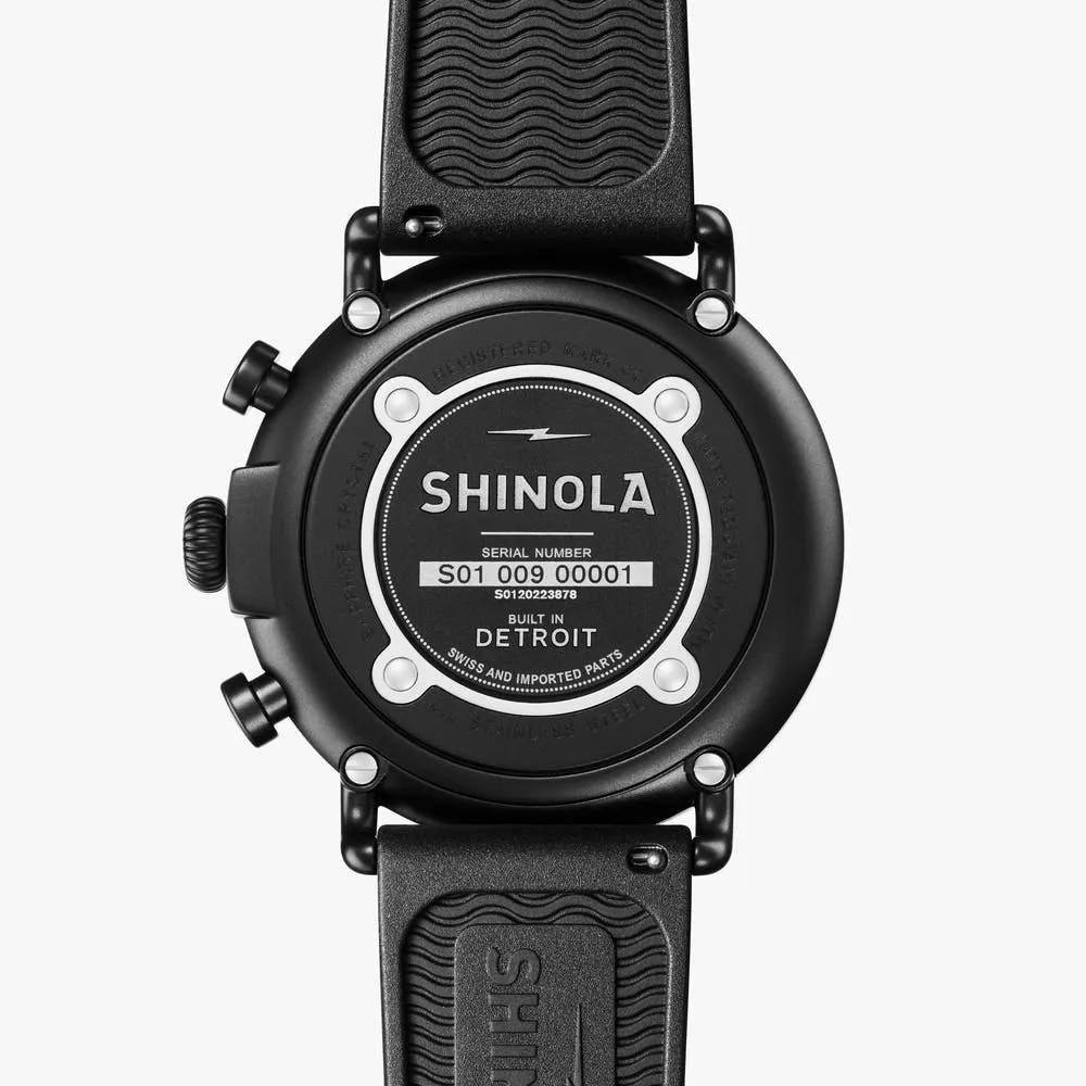Shinola Runwell 2 Eye  47mm Black S0120223878