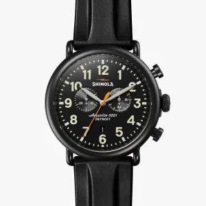 Shinola Runwell 2 Eye  47mm Black S0120223878