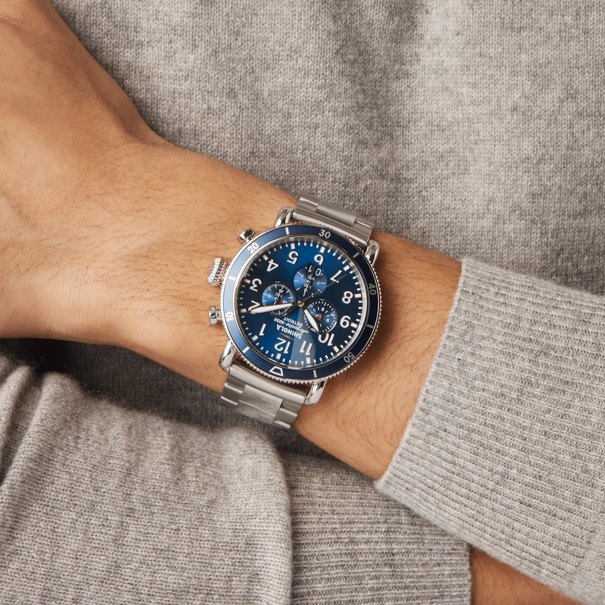 Shinola Runwell Sport Chrono 48mm Blue S0120231780