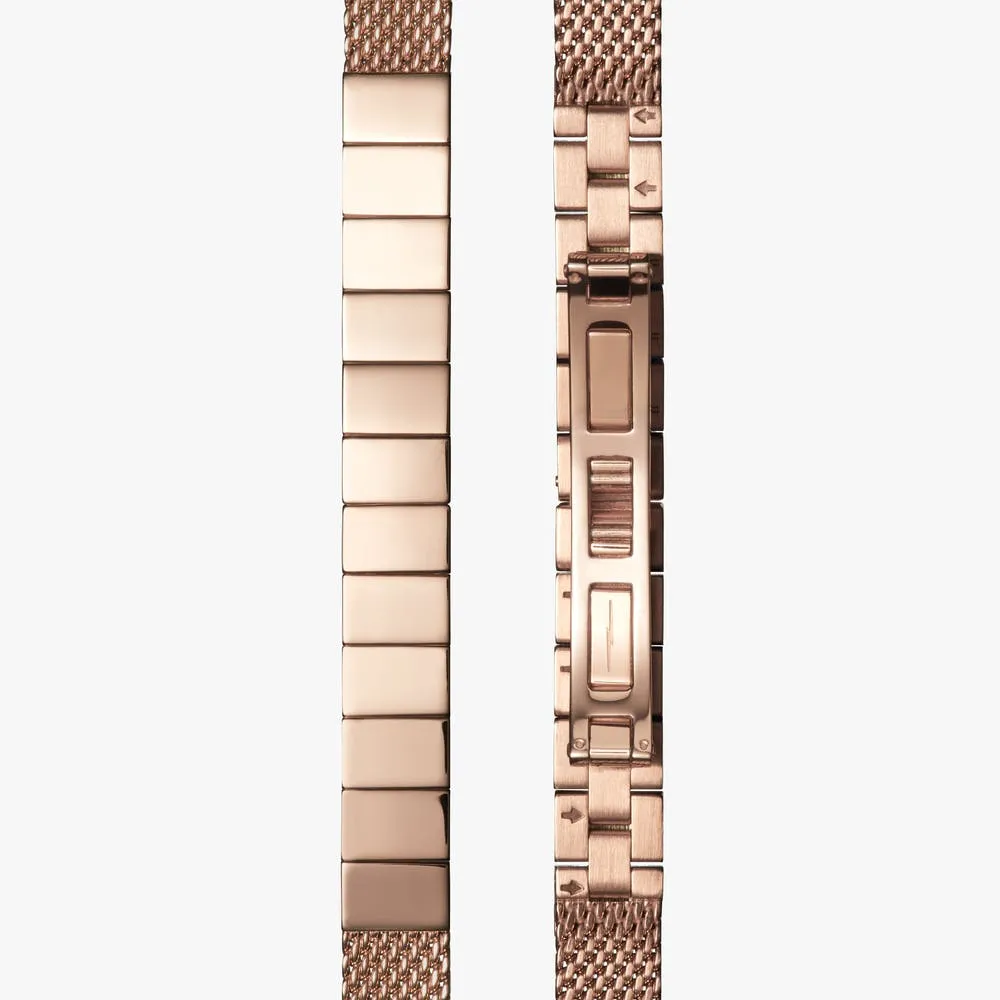 Shinola The Birdy Rose Gold-Tone Mesh Bracelet Watch S0120121837