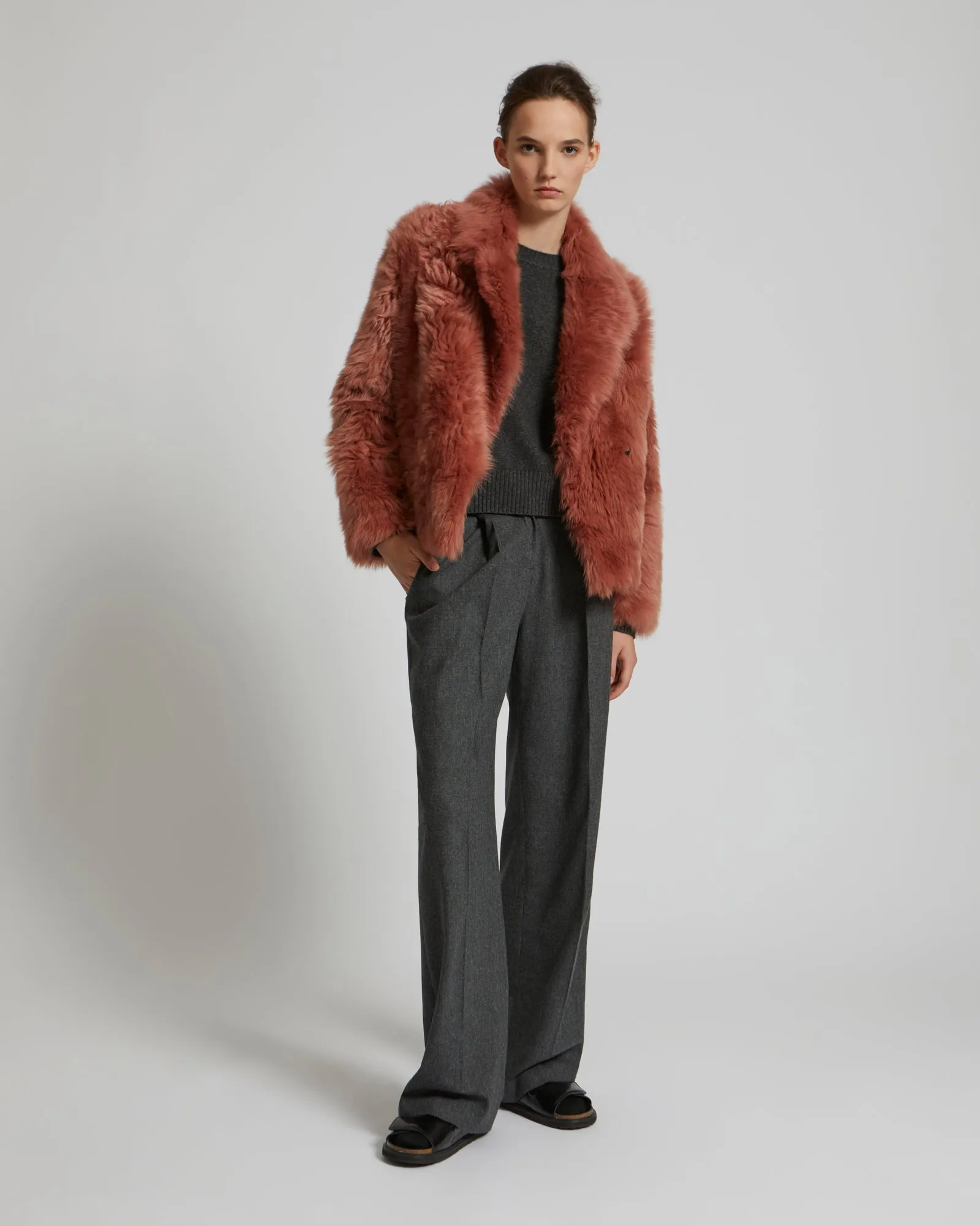 Short Toscana lambskin jacket