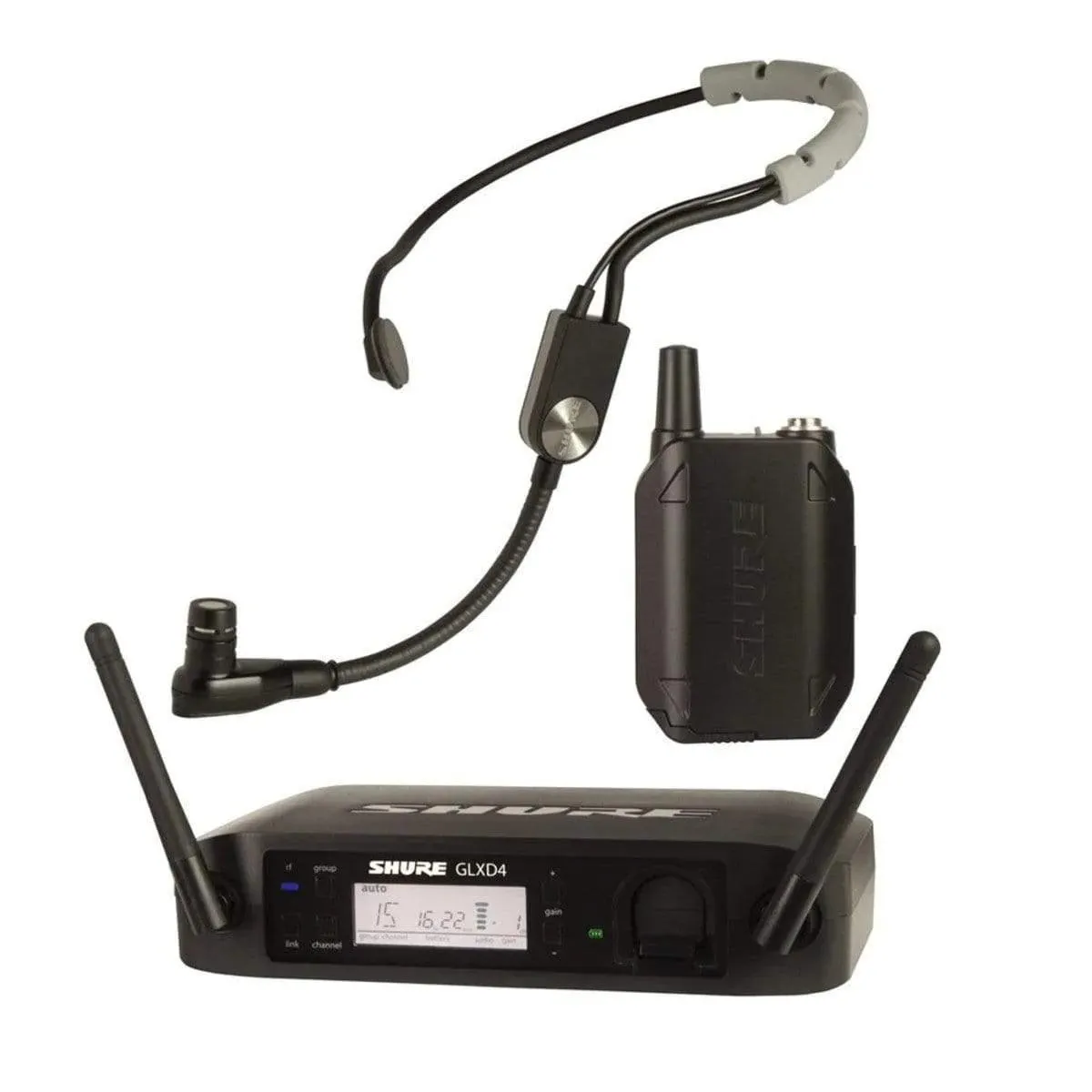 Shure GLXD14/B98 Digital wireless instrument system with Beta clip/on Gooseneck Microphone