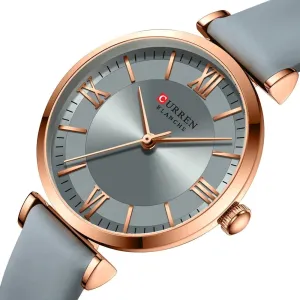 Simple Elegance Quartz Leather Wrist Watches for Women