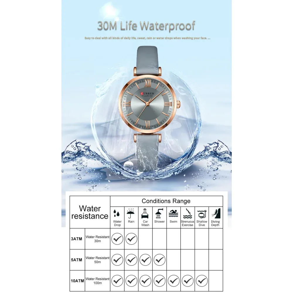 Simple Elegance Quartz Leather Wrist Watches for Women