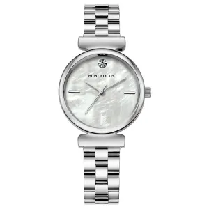Simple fashion Japanese movement waterproof steel watch ladies watch