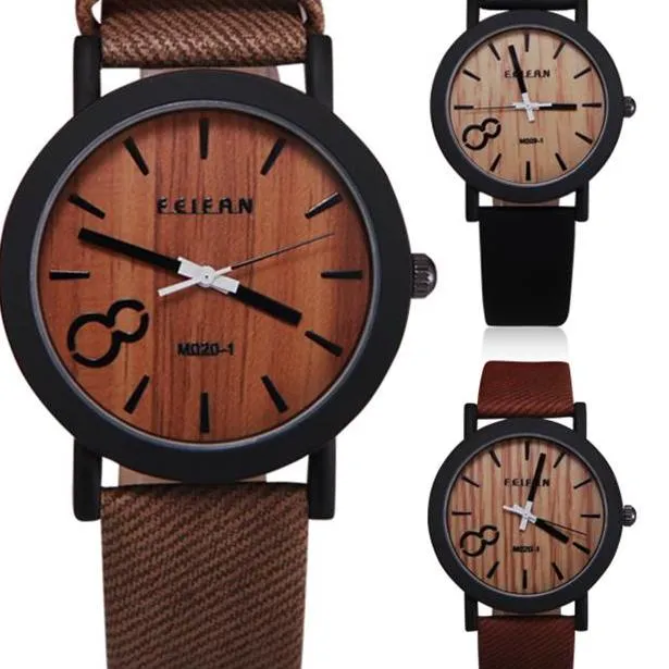 Simulation Wooden  Quartz Men Watches