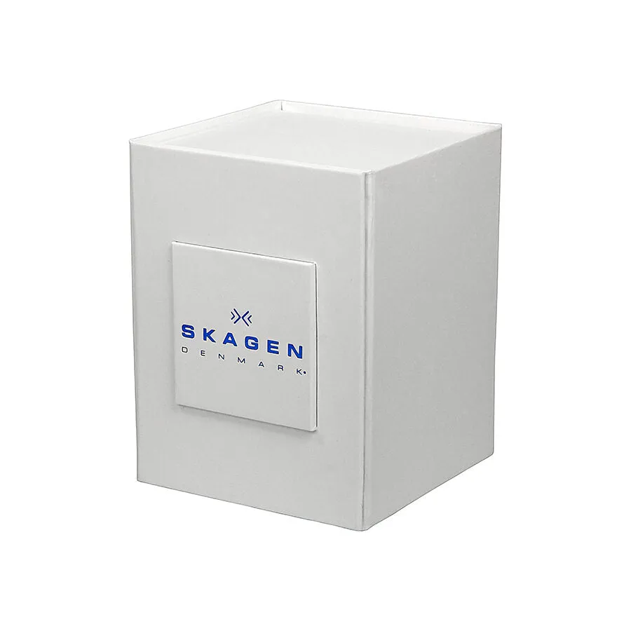 Skagen White Dial Beige Leather Ladies Watch SKW2137
