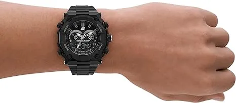 Skechers Men's El Segundo Black Analog & Digital SR1042