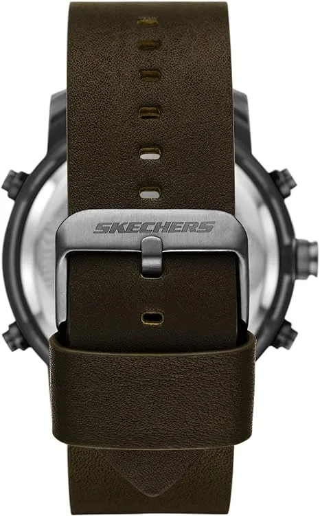 Skechers Men's Redlands Gunmetal & Leather SR5159