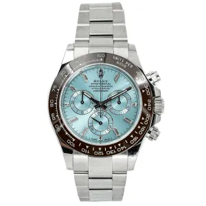 SOLD - 4/26/25 - Rolex Daytona 116506 Platinum Ice Blue Diamond Dial 2021 Full Set B&P