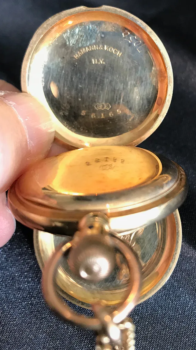 SOLD Vacheron Constantin 18K Rose Gold Pocket Watch Dated 1885
