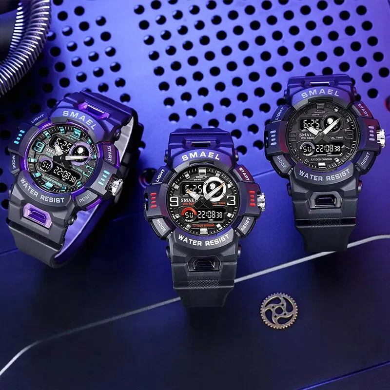 Sport Watches Digital Watch Led 50m Waterproof Military Wristwatch Male Clocks Mens Watches Stopwatches Alarm Clock