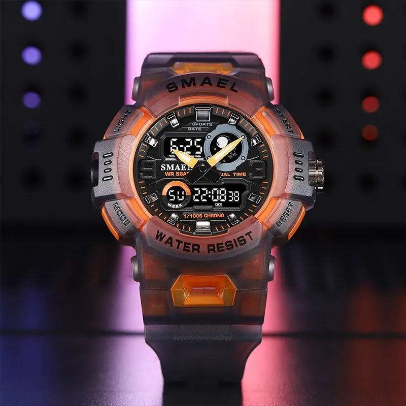 Sport Watches Digital Watch Led 50m Waterproof Military Wristwatch Male Clocks Mens Watches Stopwatches Alarm Clock