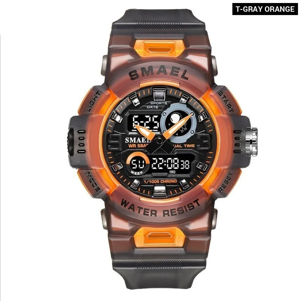 Sport Watches Digital Watch Led 50m Waterproof Military Wristwatch Male Clocks Mens Watches Stopwatches Alarm Clock