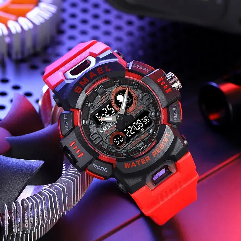 Sport Watches Digital Watch Led 50m Waterproof Military Wristwatch Male Clocks Mens Watches Stopwatches Alarm Clock