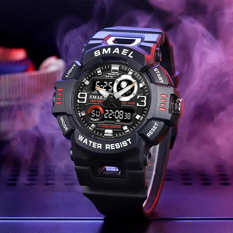 Sport Watches Digital Watch Led 50m Waterproof Military Wristwatch Male Clocks Mens Watches Stopwatches Alarm Clock
