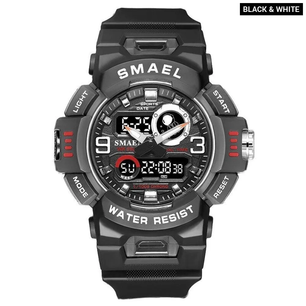 Sport Watches Digital Watch Led 50m Waterproof Military Wristwatch Male Clocks Mens Watches Stopwatches Alarm Clock