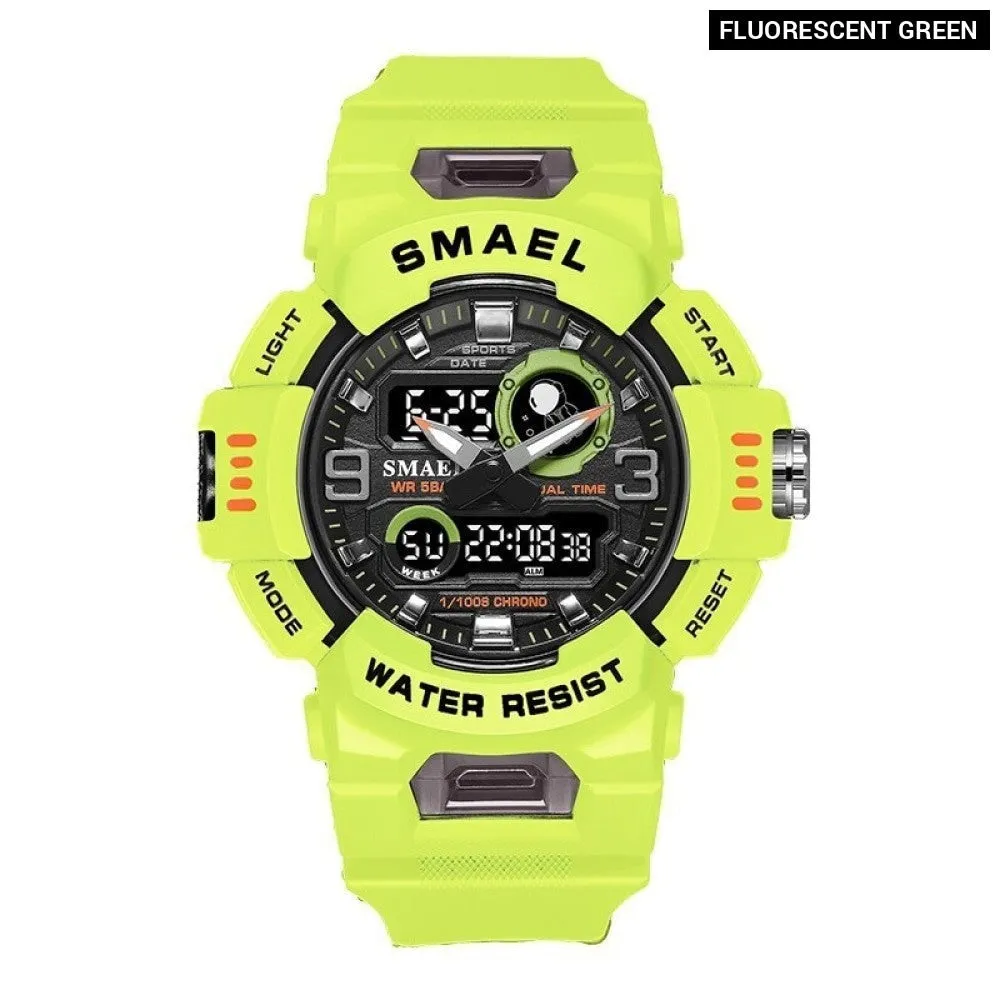 Sport Watches Digital Watch Led 50m Waterproof Military Wristwatch Male Clocks Mens Watches Stopwatches Alarm Clock