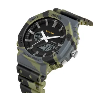Sport Watches for Men - LED Electronic Quartz Clock Waterproof Digital Military Watch