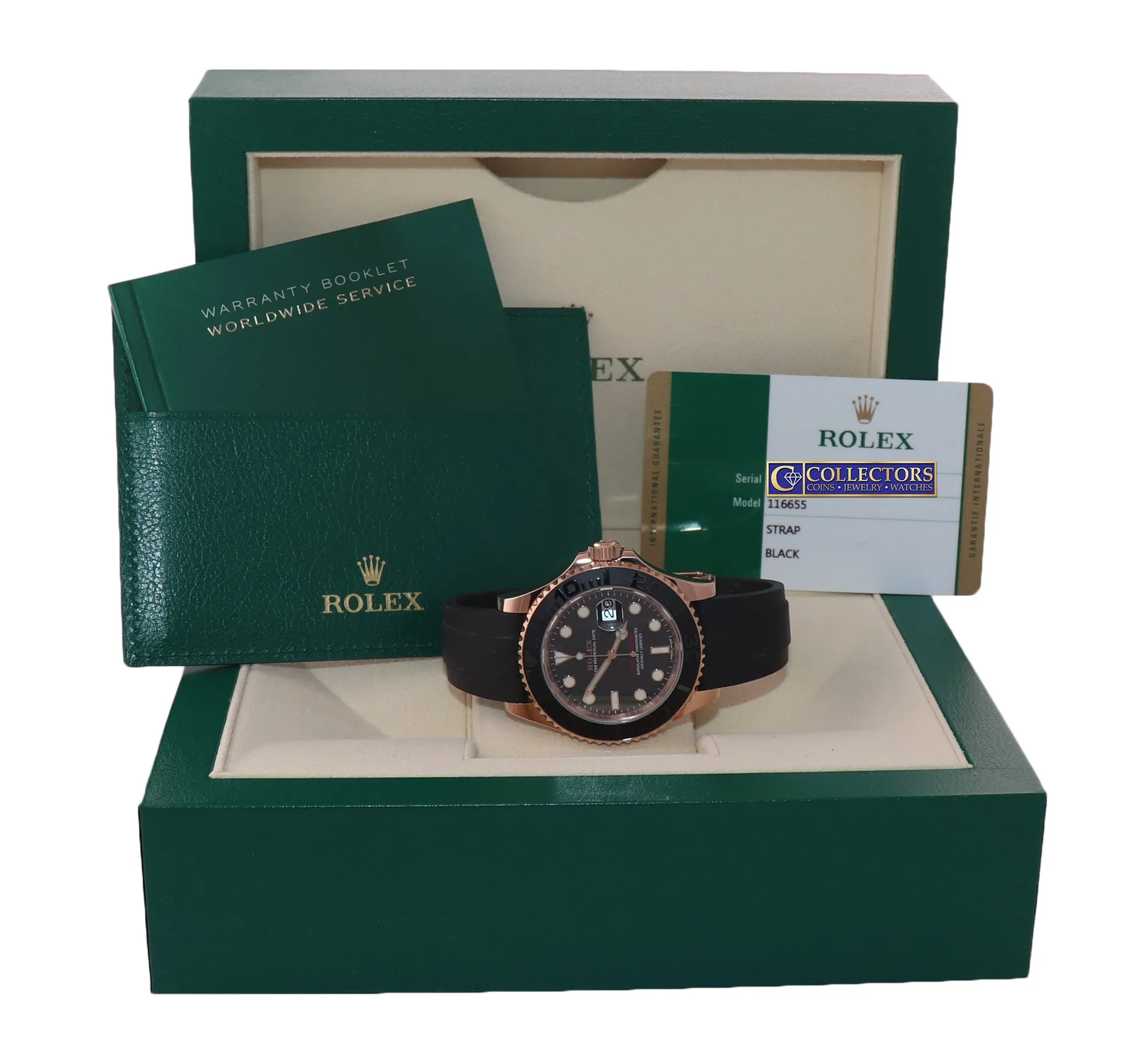STICKERS NEW PAPERS Rolex Yacht-Master 116655 18k Everose 40mm Oysterflex Watch