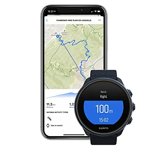Suunto 9 BARO Titanium Granite Blue Long and Smart Battery Life Durable GPS Sports Watch