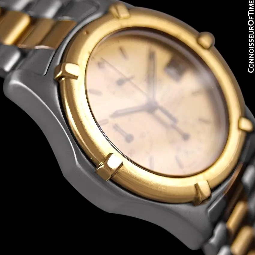 TAG Heuer 2000 Mens Chronograph Divers Watch, 262.006-1- Stainless Steel & 18K Gold Plated