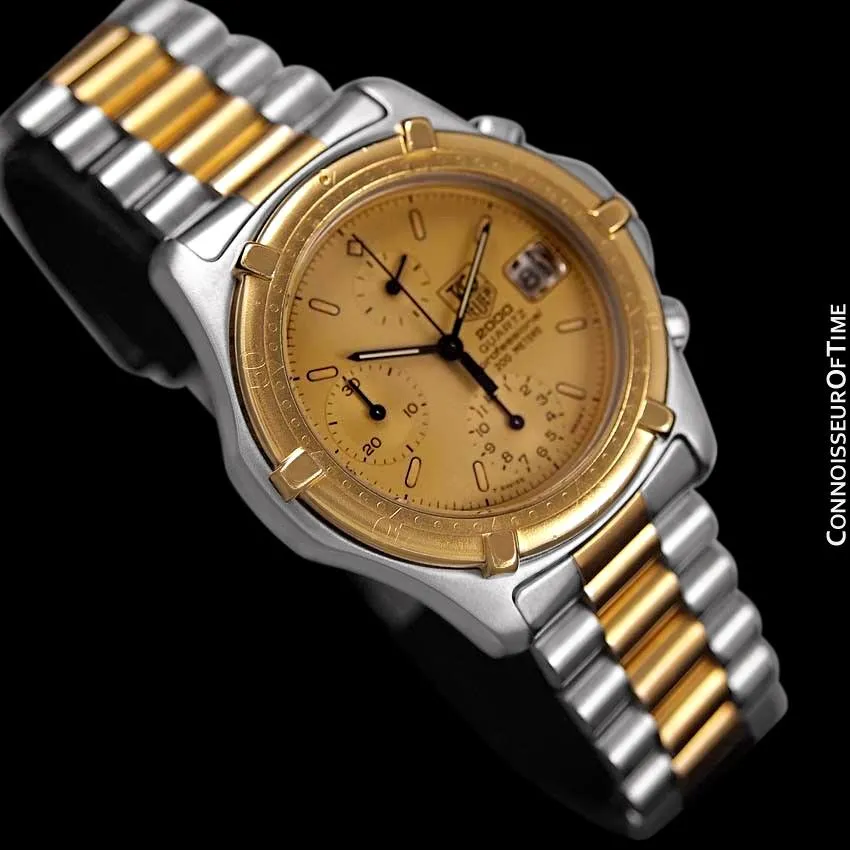 TAG Heuer 2000 Mens Chronograph Divers Watch, 262.006-1- Stainless Steel & 18K Gold Plated
