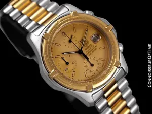 TAG Heuer 2000 Mens Chronograph Divers Watch, 262.006-1- Stainless Steel & 18K Gold Plated