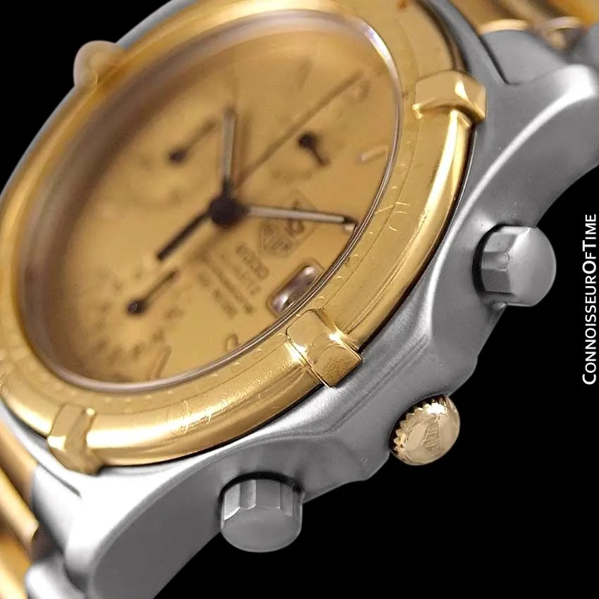 TAG Heuer 2000 Mens Chronograph Divers Watch, 262.006-1- Stainless Steel & 18K Gold Plated