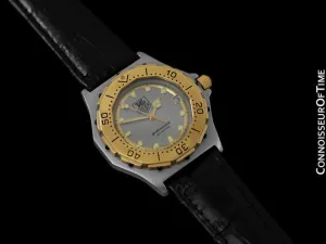 Tag Heuer 3000 Mens Full Size Quartz Divers Watch, 934.206 - Stainless Steel & 18K Gold Plated