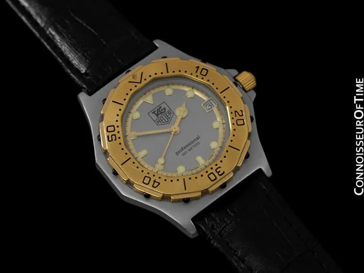 Tag Heuer 3000 Mens Full Size Quartz Divers Watch, 934.206 - Stainless Steel & 18K Gold Plated