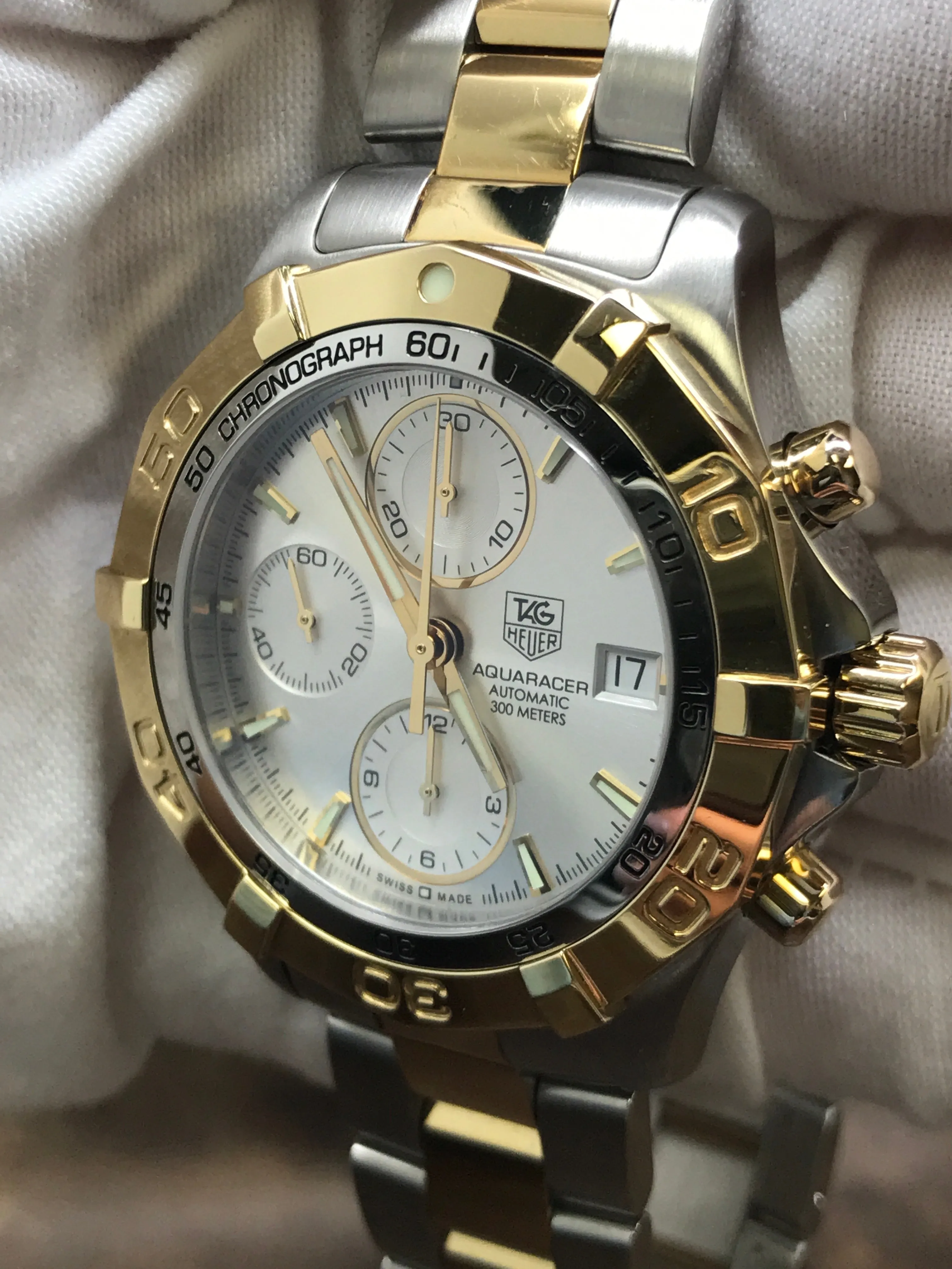 TAG Heuer Aquaracer CAF2120 Silver Dial Automatic Men's Watch