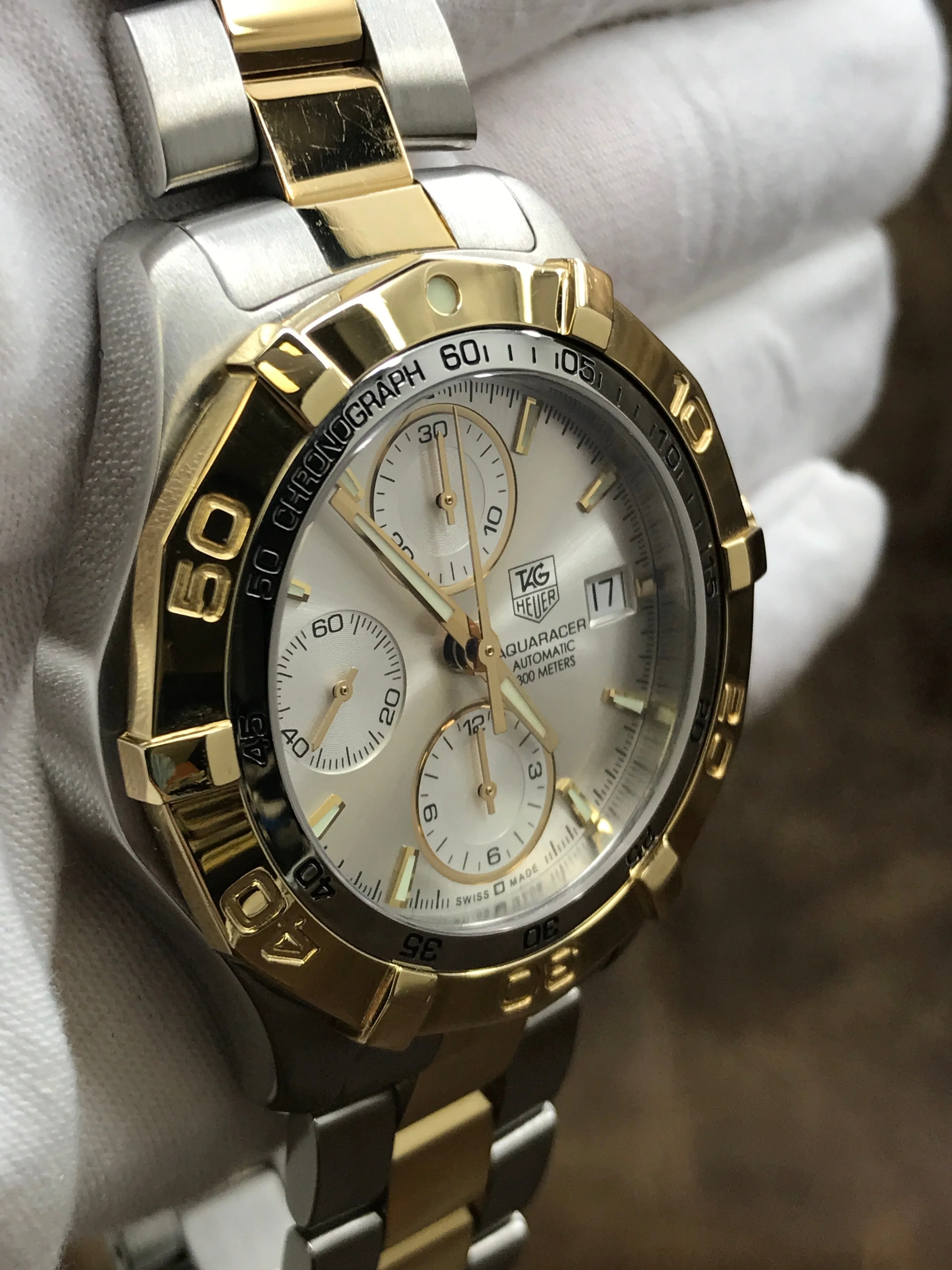 TAG Heuer Aquaracer CAF2120 Silver Dial Automatic Men's Watch