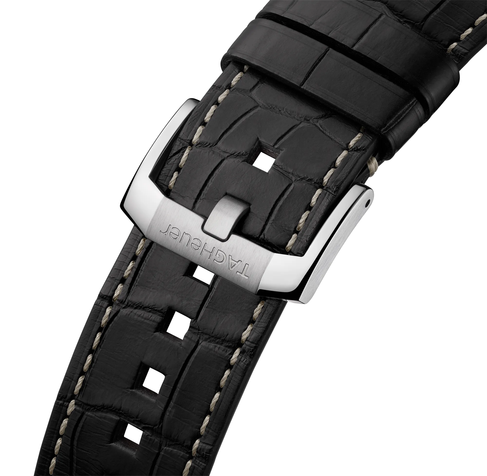 TAG Heuer Autavia Flyback Chronometer Watch with Black Leather Strap