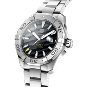 TAG Heuer Black Dial and Ceramic Bezel 43mm Aquaracer Calibre 5 Watch