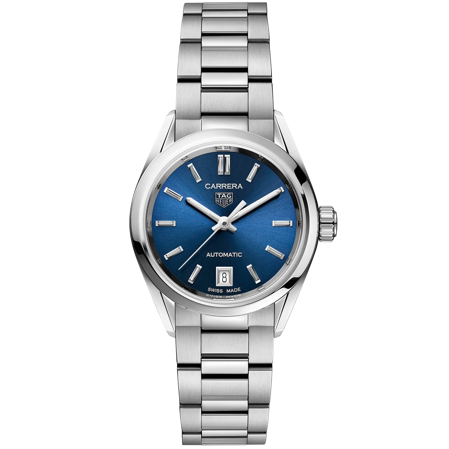 TAG Heuer Carrera Calibre 9 Automatic Ladies' Blue Steel Watch, 29mm