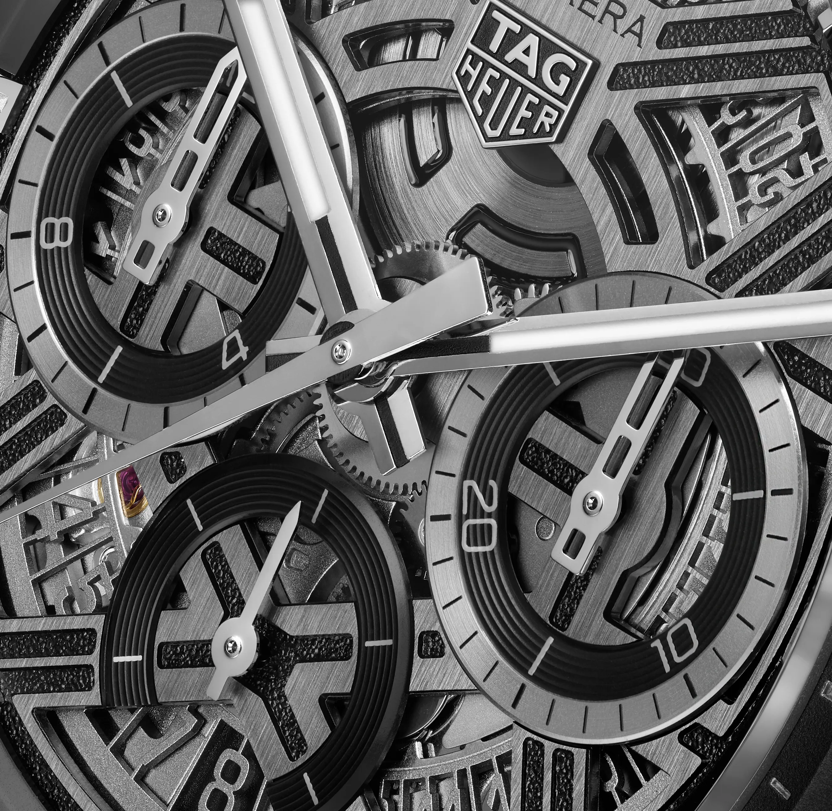 TAG Heuer Carrera Chronograph Extreme Sport Watch with Black Rubber Strap